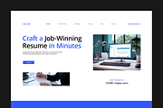 AI Resume Generator Landing Page, a Landing Page Template by Musara (Thumbnail 3 of 5)