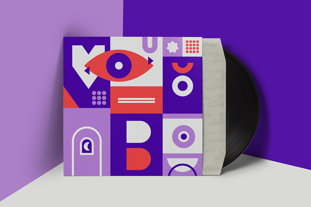 Abstract Bauhaus geometric pattern, a Decorative Illustration by Ninos Mandala (Photo 3 of 5)