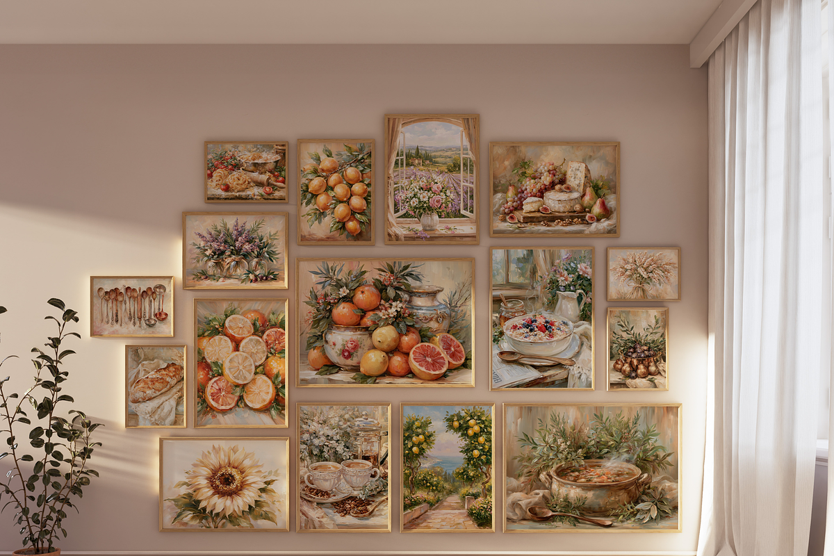 Farmhouse & Flavor Kitchen Wall Art, a Decorative Illustration by PrintablesByFranklyn (Photo 2 of 9)