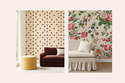 Living Room Wallpaper Mockup Bundle, a Household Mockup by ItsFreakinMockups (Thumbnail 5 of 8)