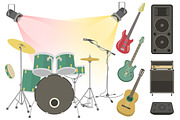 Rock Concert Stage Sound Equipment, an Illustration by Vectorikart (Thumbnail 2 of 2)
