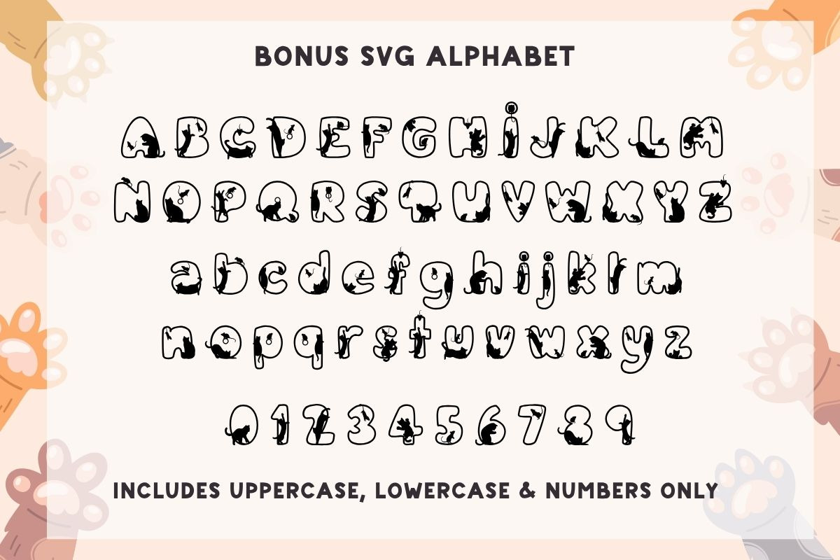 Mice Cats - Decorative Font, a Symbol Font by AnningArts (Photo 8 of 8)