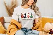 Meowy Christmas Cats PNG, an Illustration by Designking (Thumbnail 4 of 4)