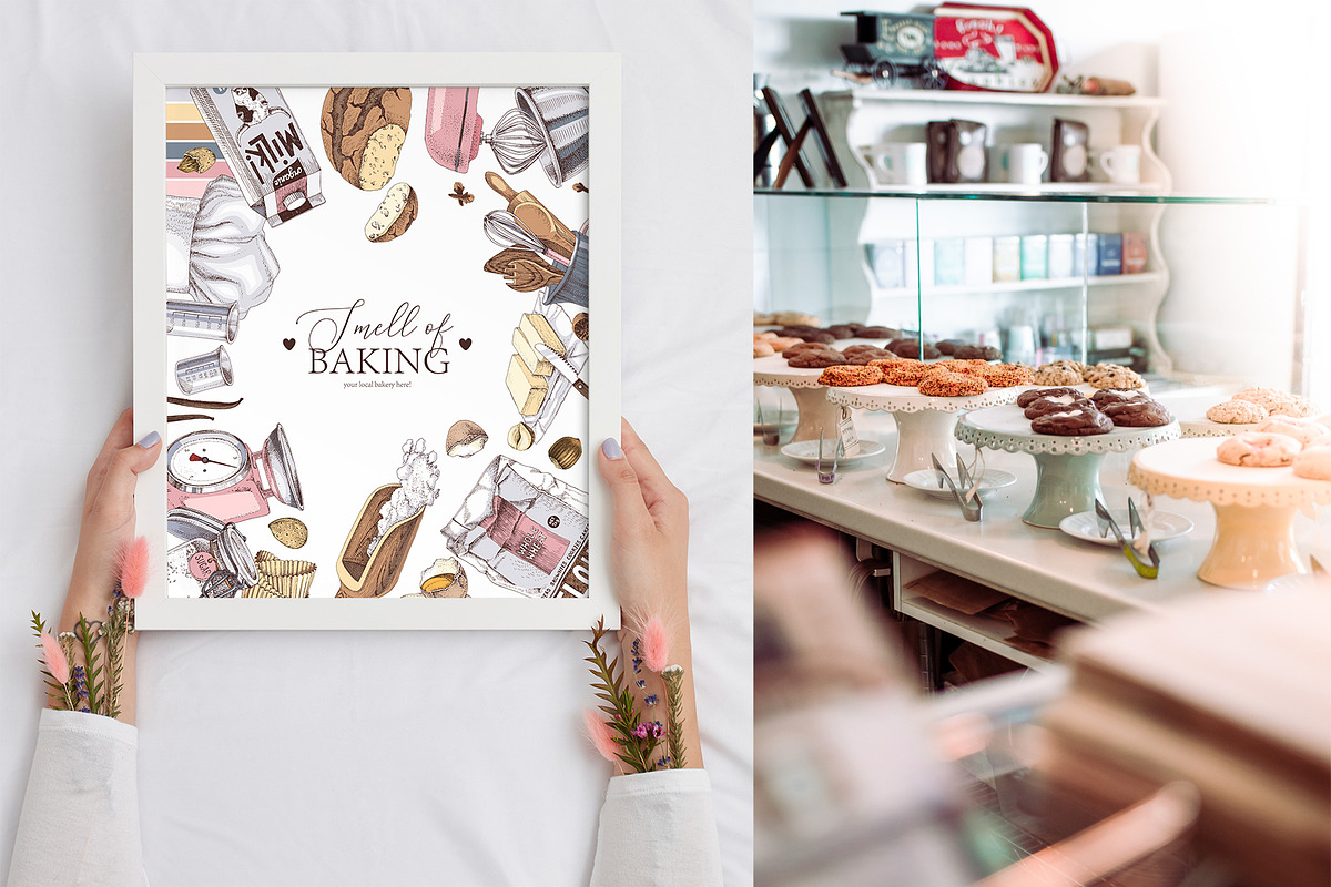Smell of baking hand drawn set, a Food Illustration by handsketched (Photo 7 of 9)