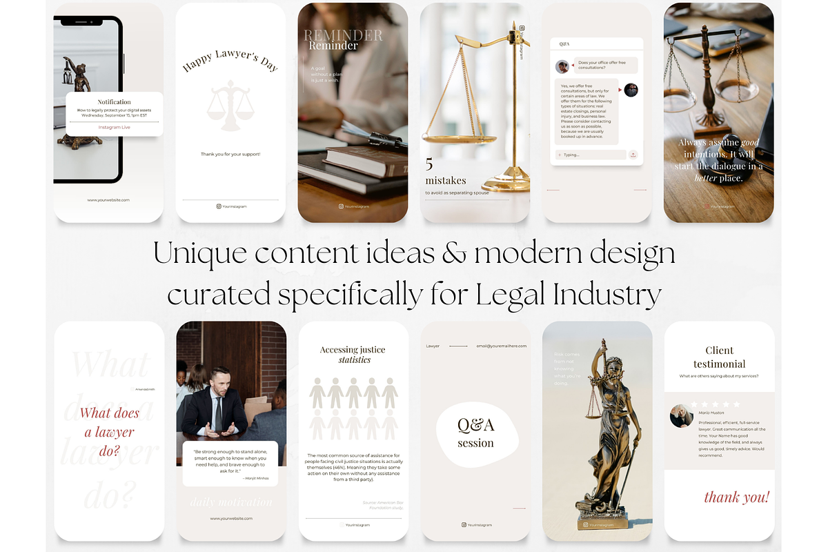 60 Lawyer Social Media Story, a Social Media Template by PatternLab. (Photo 4 of 9)