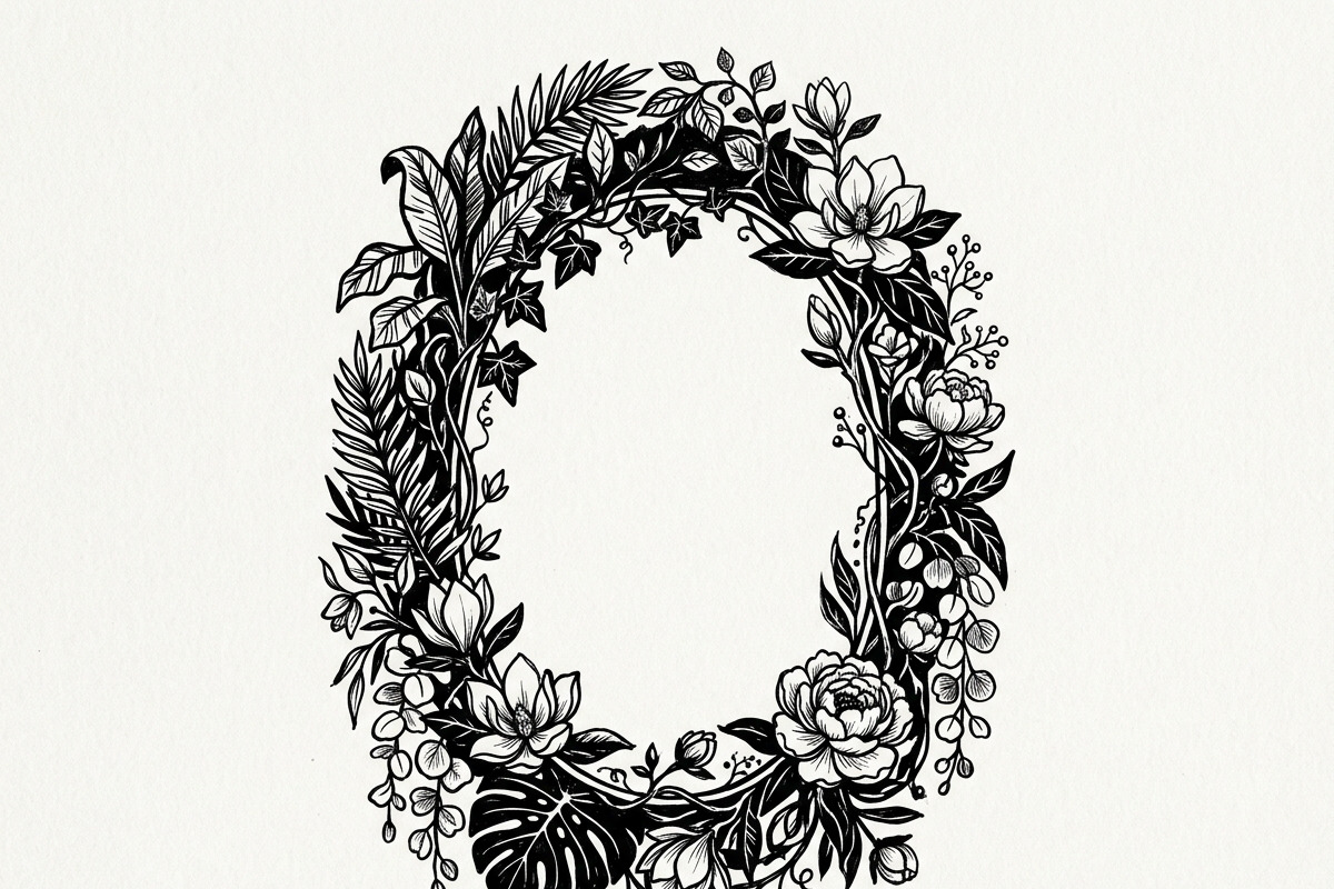 50 Elegant Floral Oval Mirror Frame, a Decorative Illustration by Amazin_art (Photo 8 of 40)