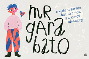Mr Garabato – Kids Handwritten Font, a Handwritten Font by Ivan Rosenberg