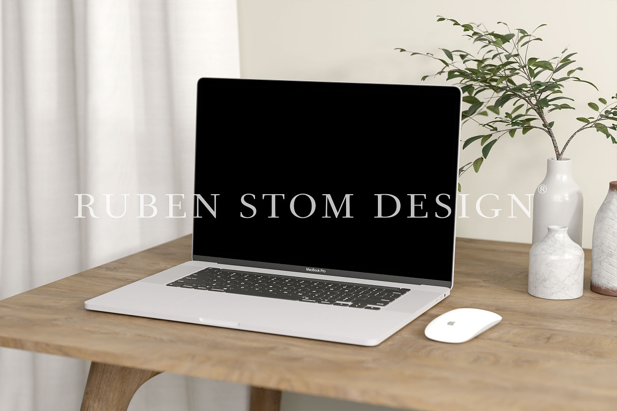 Macbook Mockup Scene, a Mac Mockup by Ruben Stom (Photo 1 of 5)