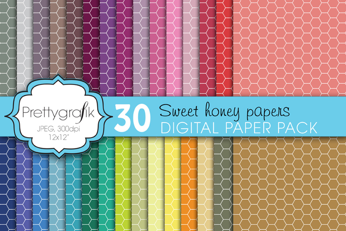 honeycomb hexagonal digital paper