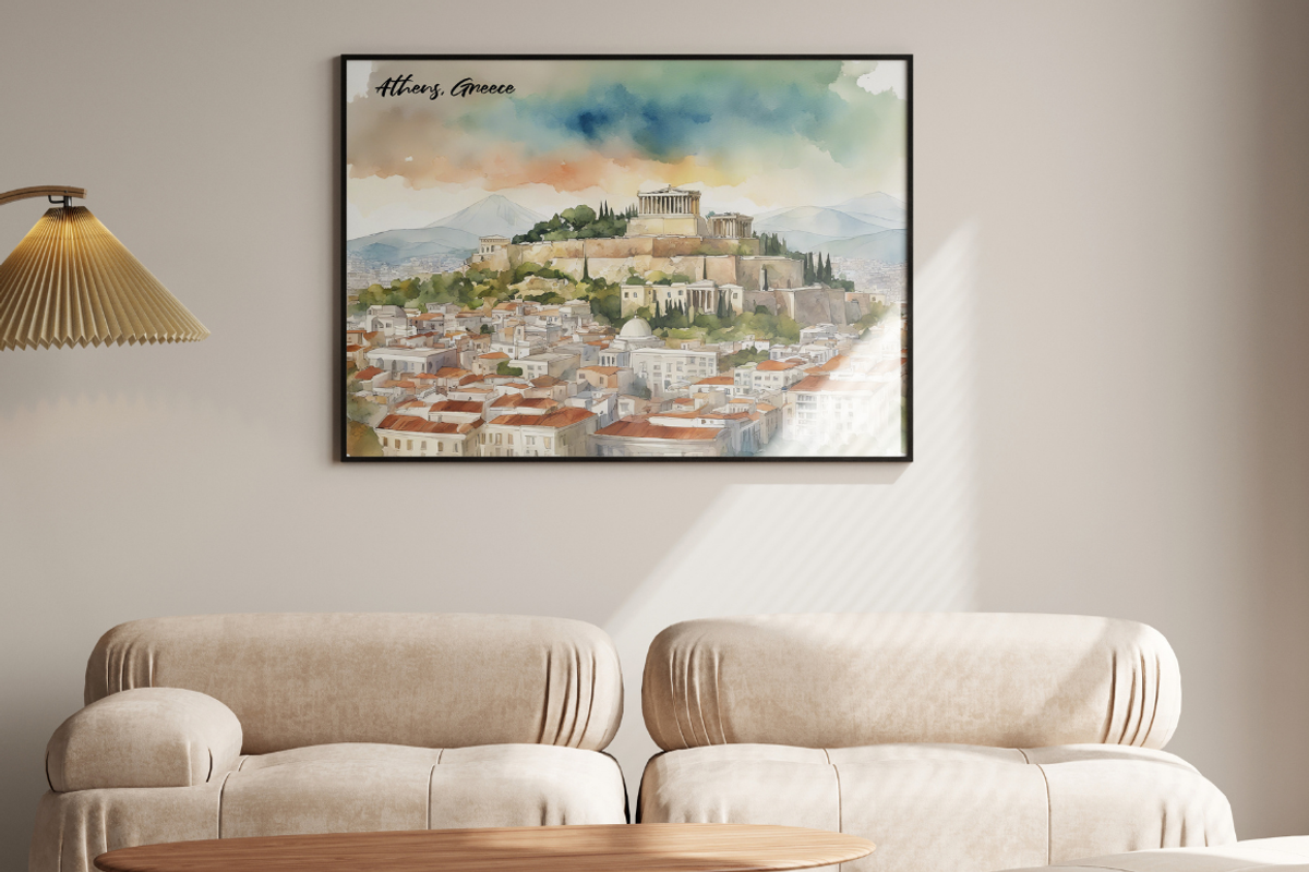 European Capital Cities Watercolors, a Background Graphic by PrintHaven Designs (Photo 7 of 10)
