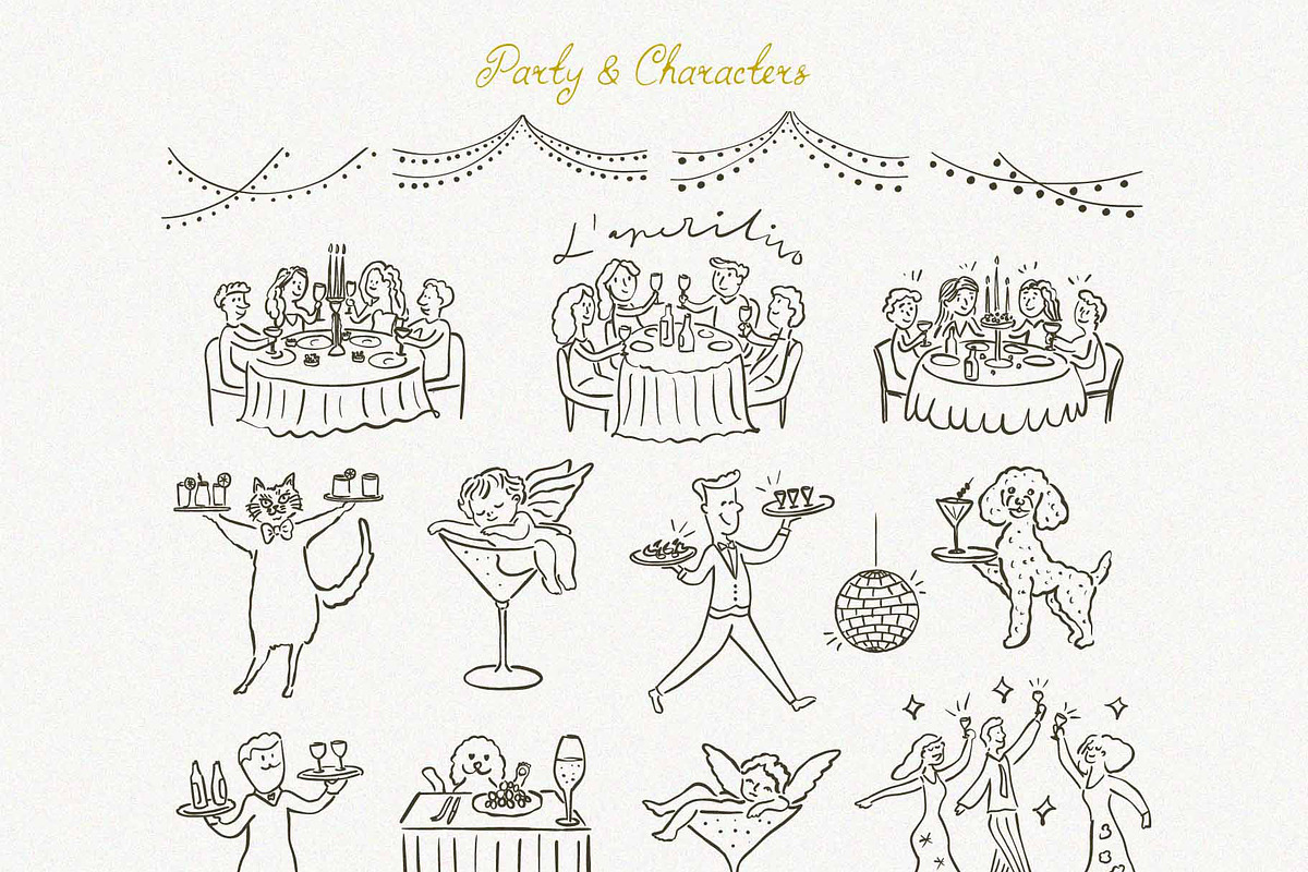 Whimsical Wedding SVG Clipart Bundle, an Object Illustration by Ayya Studio (Photo 12 of 22)