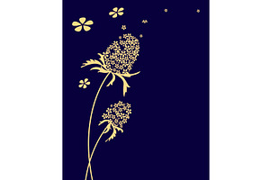 Vector flower background. Graphic, a Decorative Illustration by RODINA