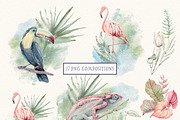 JUNGLE WIND Watercolor set, an Animal Illustration by Lemaris (Thumbnail 2 of 9)
