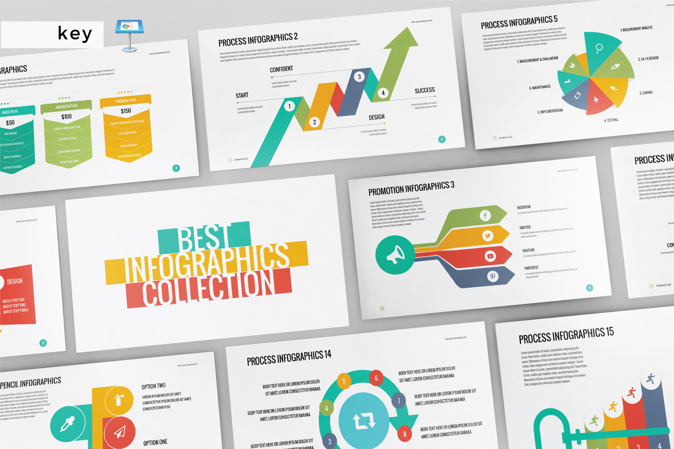 INFOGRAPHICS - Keynote Template, a Presentation Template by Shafura