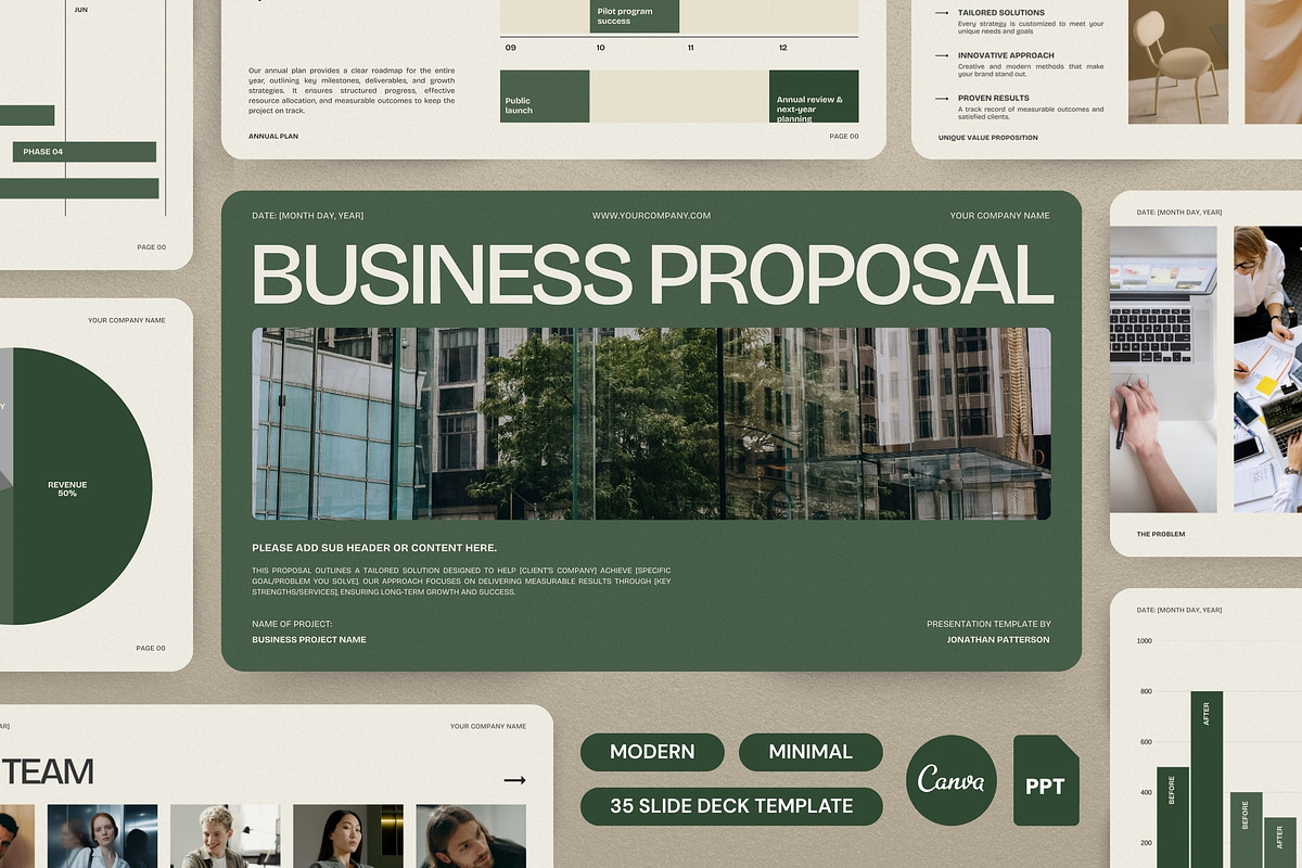 Modern Business Pitch Deck