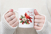 Cardinal Christmas PNG Bundle, a Graphic by CraftlabSVG (Thumbnail 11 of 15)