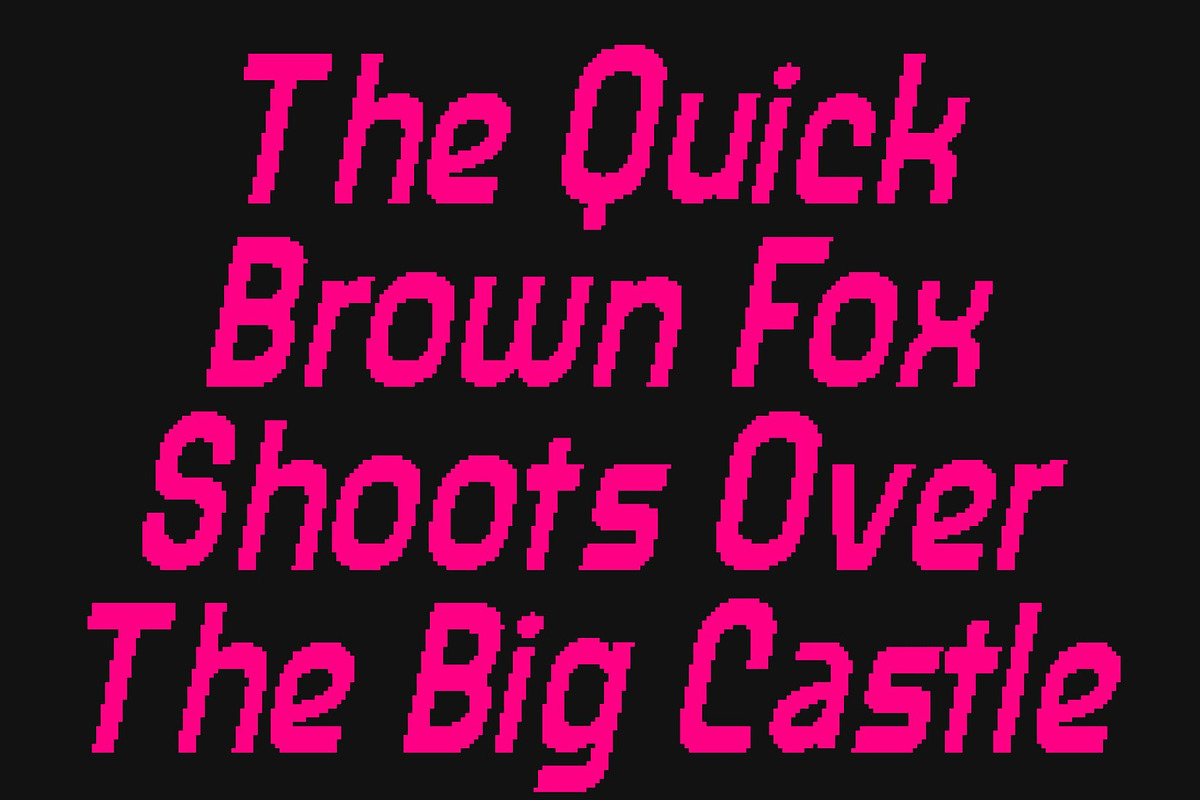 CS Chicago Pixel, a Sans Serif Font by Craft Supply Co. (Photo 7 of 8)