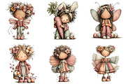 Whimsical Easter Fairy Clipart, an Illustration by DreamArtGraphic (Thumbnail 4 of 5)