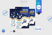 Hiring Flyer Template, a Flyer Template by Aam360 (Thumbnail 1 of 3)