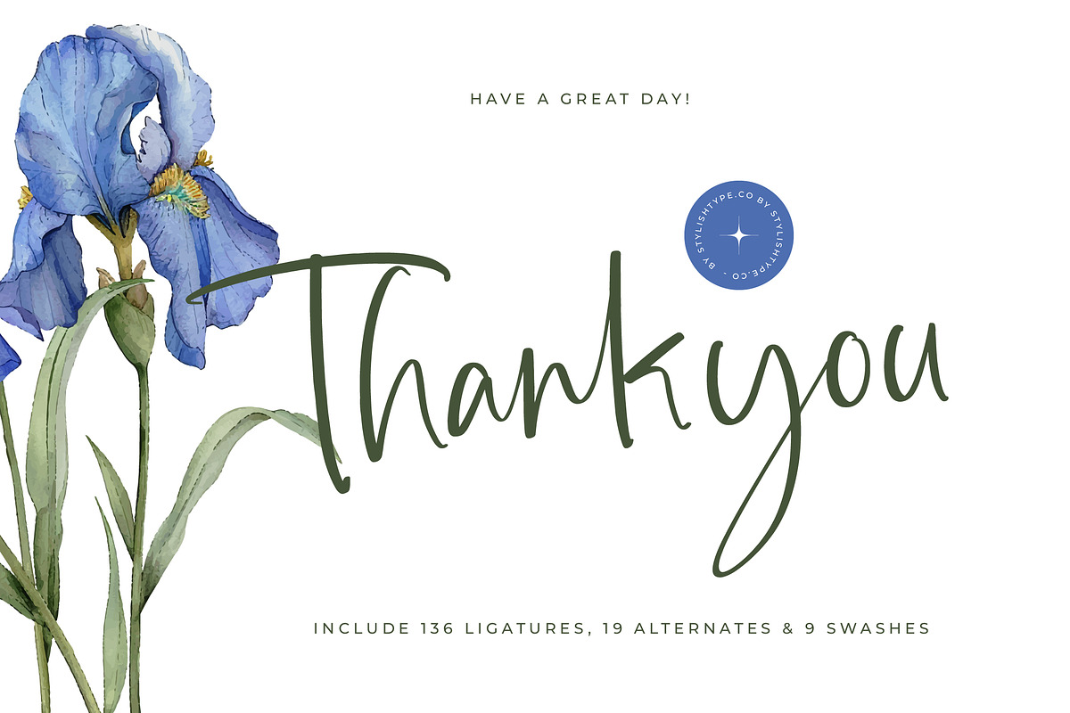 Highest Bluebell Natural Handwritten, a Script Font by stylishtype.co (Photo 20 of 20)