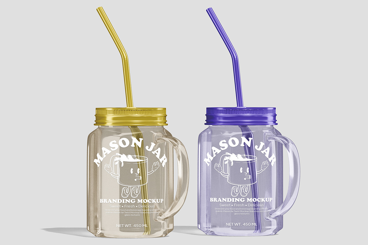 Mason Jar Twist Mockup, a Packaging Mockup by Permadi Creative (Photo 4 of 5)