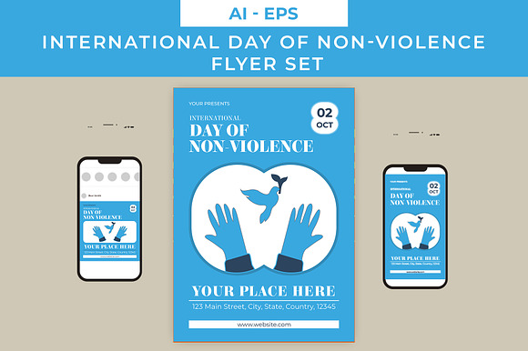 Non-Violence Flyer Set preview 3