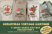 Christmas Santa Hat Mix Cartoon, an Illustration by vectstudio (Thumbnail 1 of 5)
