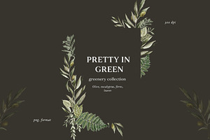 -50% Pretty In Green- Greenery Set