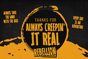 REBELLION - Unique Rough Brush Font, a Font by Gassstype (Thumbnail 8 of 8)