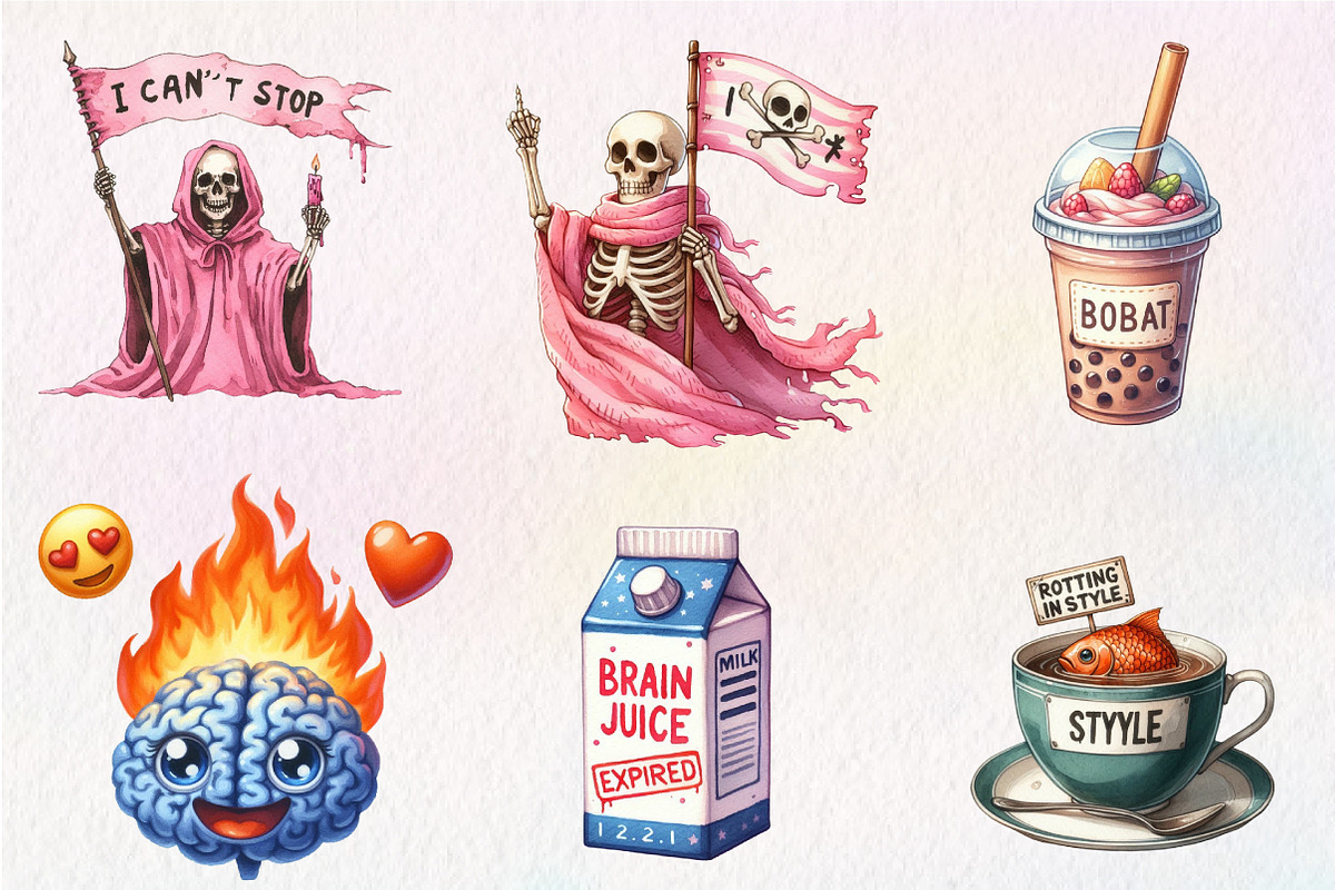 Funny Brainrot Sublimation Clipart, an Illustration by CreationArt (Photo 5 of 5)