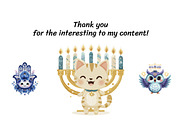 Cute Hanukkah Kids Clipart Bundle, a Decorative Illustration by InkyQueenArt (Thumbnail 5 of 5)