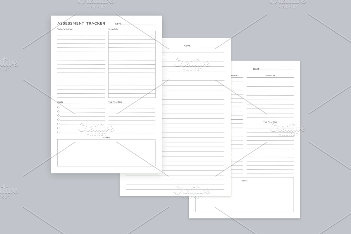 Study Planning Pages Set V-10, a Stationery Template by shahsoft (Photo 2 of 3)