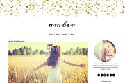 Blogger Template Glitter Gold Amber, a Templates & Theme by BD Web Studio (Thumbnail 1 of 2)