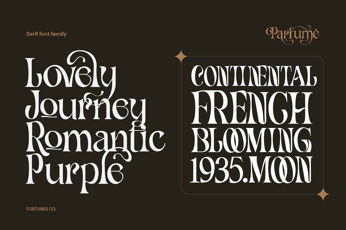 Fd Parfume Serif Font + Swashes, a Serif Font by Fortunes Co (Photo 4 of 12)