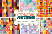 Geometric Mosaic Seamless Patterns, a Pattern Graphic by Ninterints (Thumbnail 1 of 10)