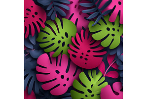 Tropical foliage in vibrant hues for, a Nature Photo by ZinetroN