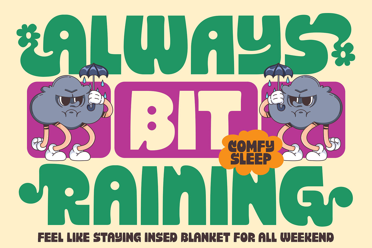 Boldfat Mighty Tyepface, a Sans Serif Font by alit design (Photo 9 of 21)