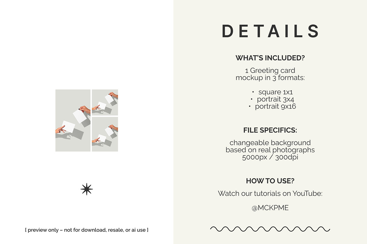 Greeting card mockup, a Merchandise Mockup by MCKP*ME (Photo 2 of 5)