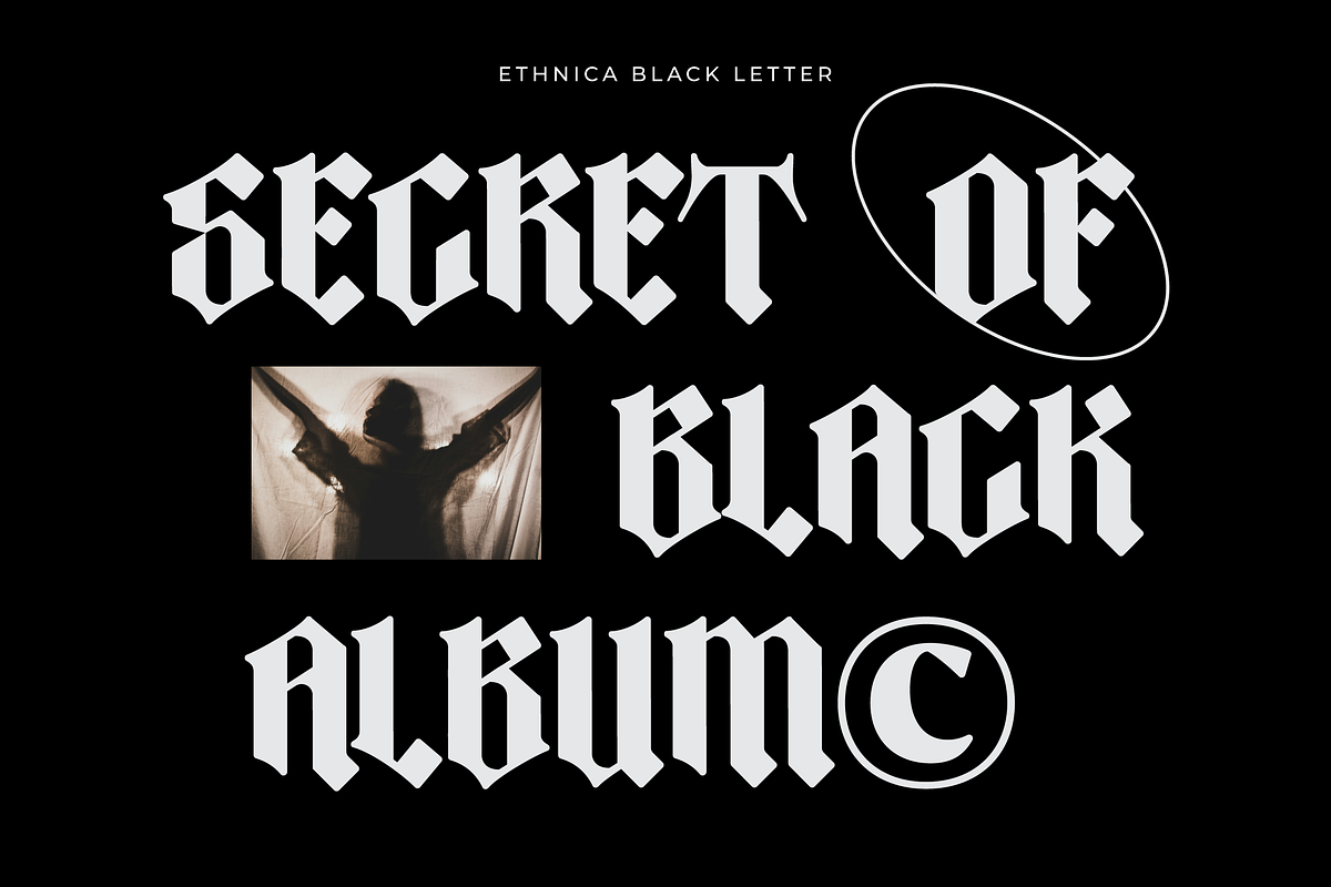 Ethnica - Blackletter Font, a Blackletter Font by limitype (Photo 6 of 10)