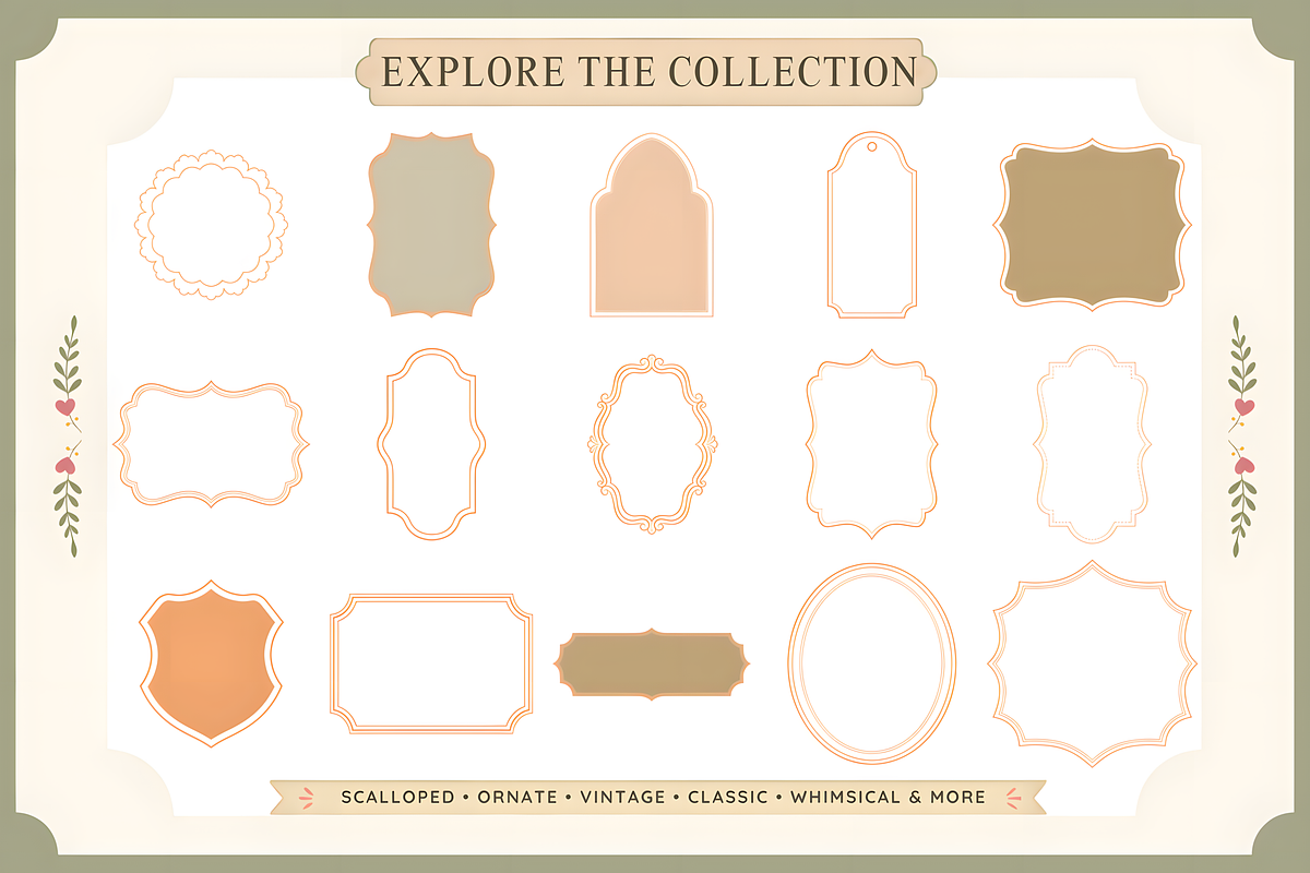Poster Frame Stamps for Procreate, a Brush Add-On by HopeArtIllustration (Photo 6 of 13)