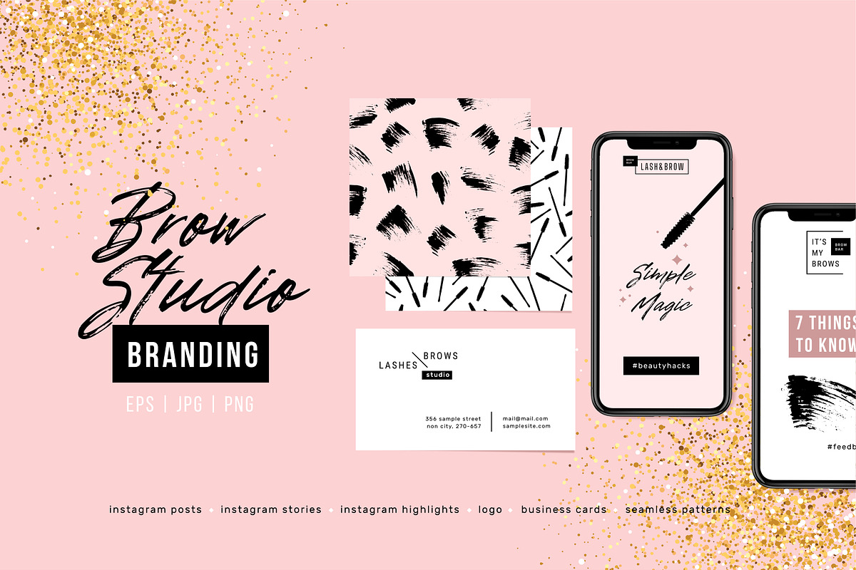 Brow studio branding collection, a Work Illustration by adehoidar (Photo 1 of 6)