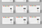 Desk Calendar Template 2025, a Stationery Template by MightyDesign (Thumbnail 4 of 7)