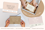 Beauty Thank You Cards Templates, a Card Template by Hell Yeah Designs (Thumbnail 2 of 6)