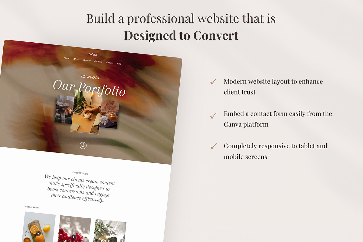 Marketing Agency Website Template, a Landing Page Template by GlamWebDesigns (Photo 3 of 9)