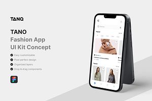 TANO - Fashion App UI Kit, an UI Kit Template by iDoodle Studio