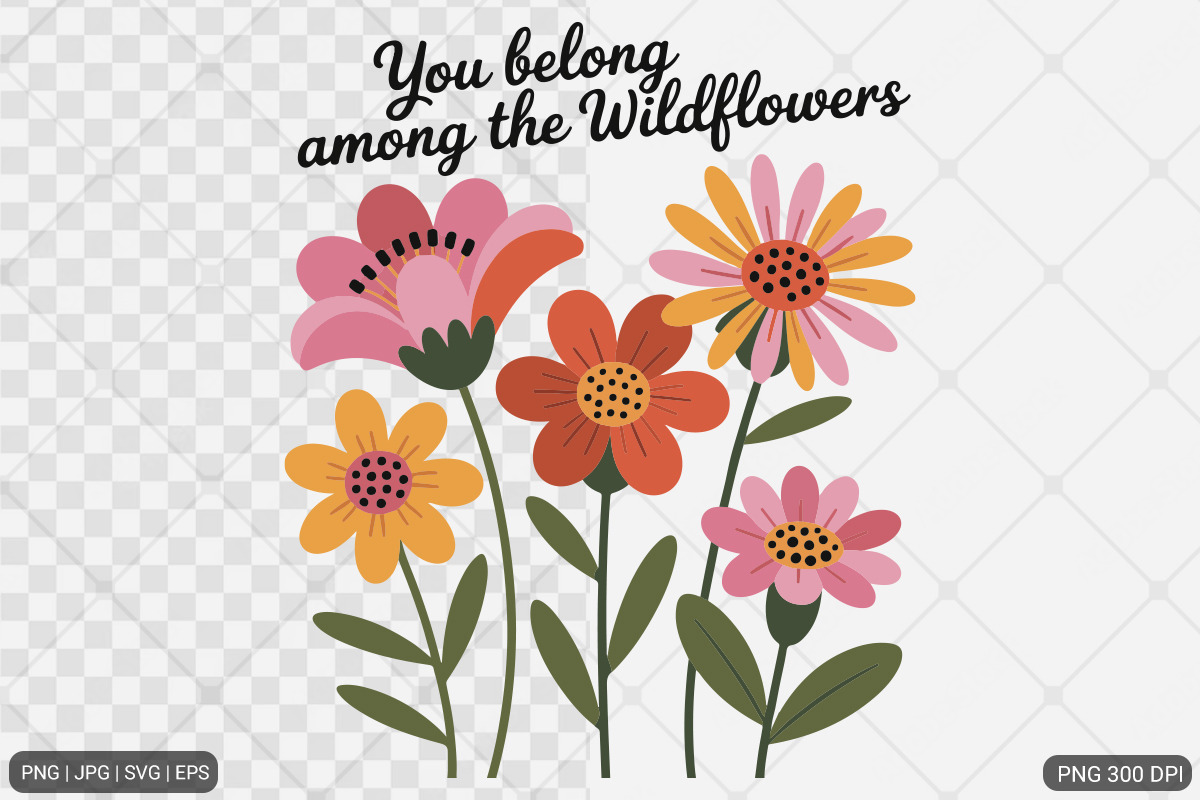 Boho Flowers with Quotes Bundle, an Illustration by Actual Pixel (Photo 4 of 14)