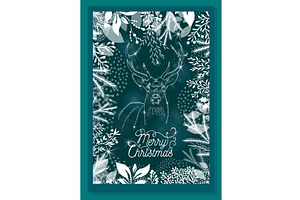Luxury Christmas and Happy New Year, an Illustration by Nenahliadava Design