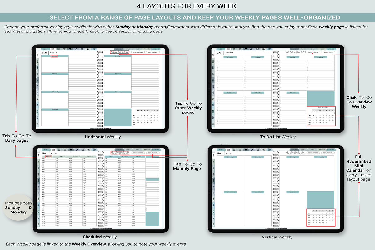 Ultimate Digital Planner 2025-26 & U, a Templates & Theme by Plamarplanners (Photo 4 of 10)