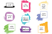 Frame Brush Stamps for Procreate, a Brush Add-On by Nancy Ingersoll (Thumbnail 3 of 3)