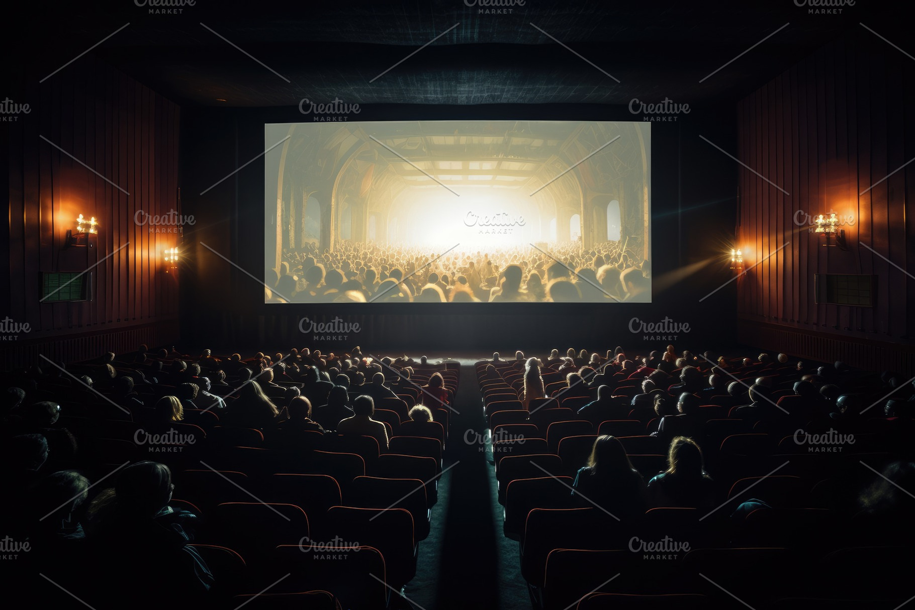 A packed movie theater filled with r, a Photo by Iftikhar Alam